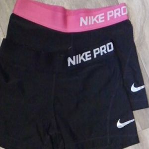 Girls nike pro shorts